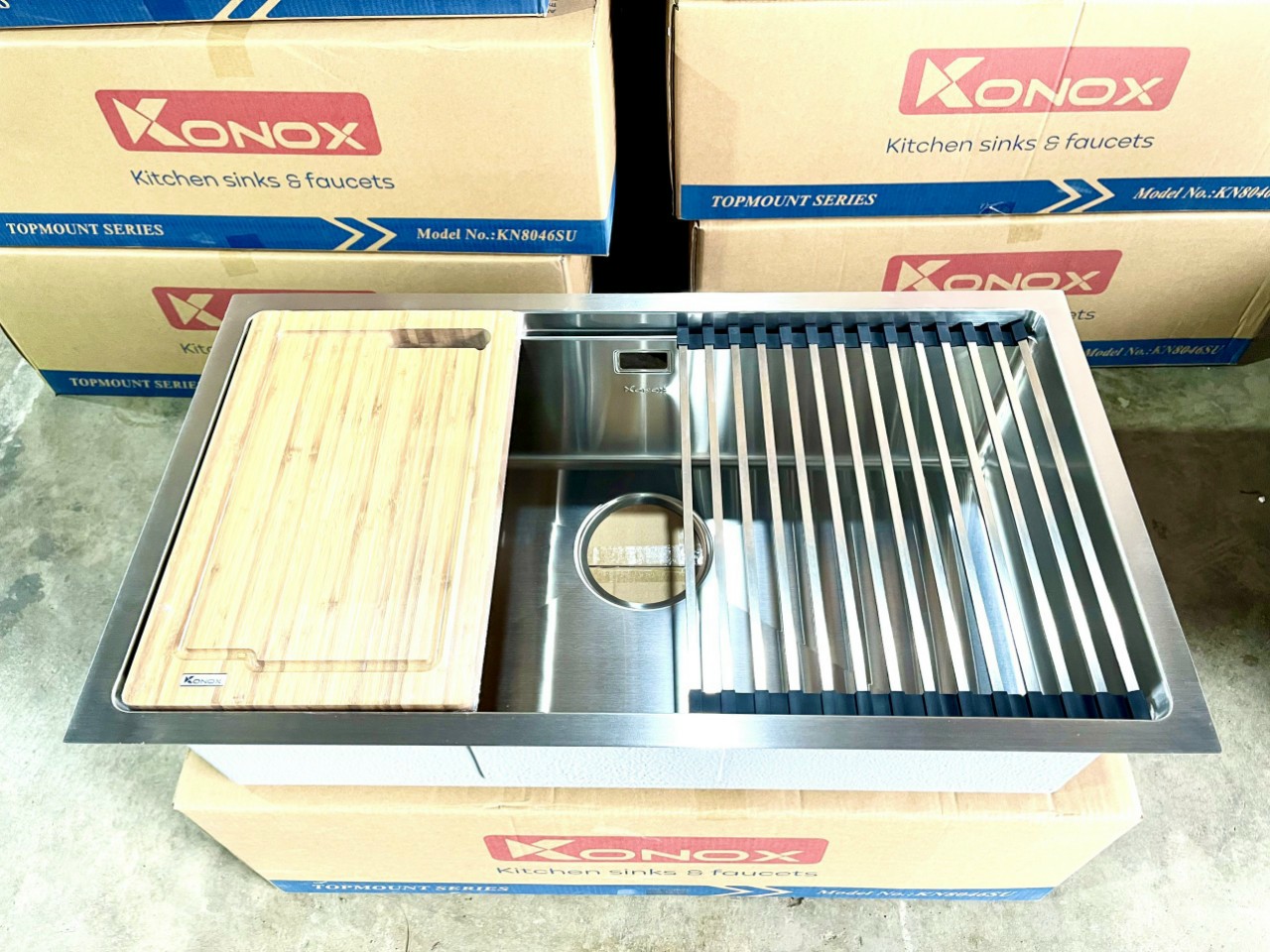 Chậu rửa bát Konox KN8046SU